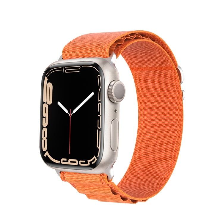 For Apple Watch SE 2022 44mm DUX DUCIS GS Series Nylon Loop Watch Band(Orange) - Watch Bands by DUX DUCIS | Online Shopping South Africa | PMC Jewellery | Buy Now Pay Later Mobicred