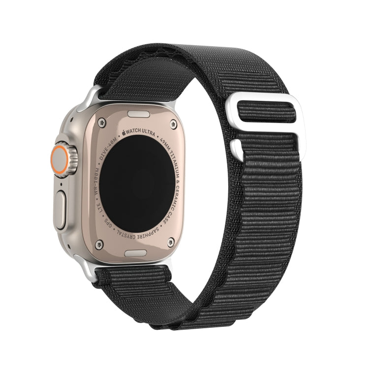 For Apple Watch SE 44mm DUX DUCIS GS Series Nylon Loop Watch Band(Black) - Watch Bands by DUX DUCIS | Online Shopping South Africa | PMC Jewellery | Buy Now Pay Later Mobicred