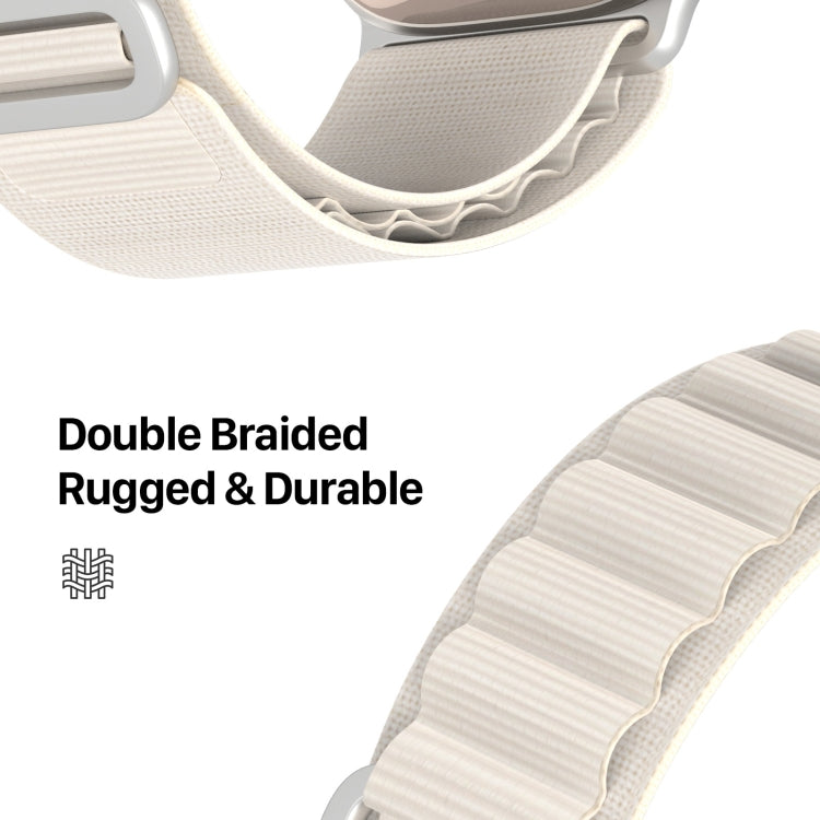 For Apple Watch Series 6 40mm DUX DUCIS GS Series Nylon Loop Watch Band(Starlight) - Watch Bands by DUX DUCIS | Online Shopping South Africa | PMC Jewellery | Buy Now Pay Later Mobicred