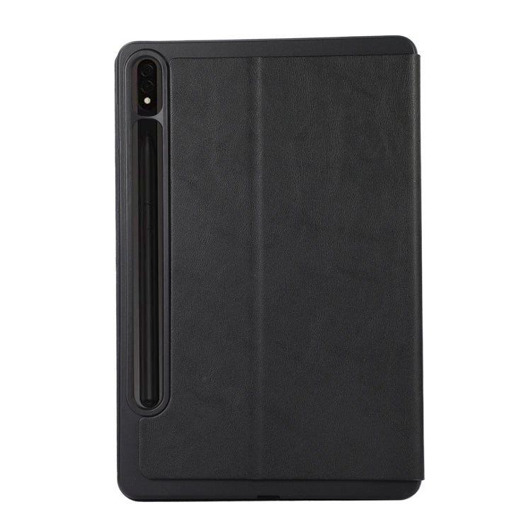 For Samsung Galaxy Tab S10 FE / S9 FE / S9 TPU Flip Tablet Protective Leather Case(Black) - Galaxy Tab S9 FE by PMC Jewellery | Online Shopping South Africa | PMC Jewellery | Buy Now Pay Later Mobicred