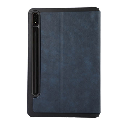 For Samsung Galaxy Tab S9 TPU Flip Tablet Protective Leather Case(Dark Blue) - Galaxy Tab S9 Cases by PMC Jewellery | Online Shopping South Africa | PMC Jewellery | Buy Now Pay Later Mobicred