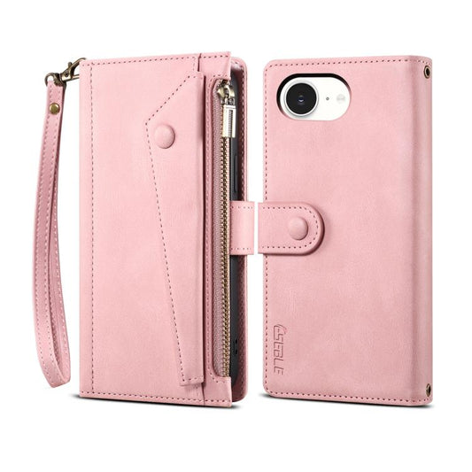 For iPhone 16e ESEBLE Retro Frosted RFID Flip Leather Phone Case(Rose Gold) - iPhone 16e Cases by ESEBLE | Online Shopping South Africa | PMC Jewellery | Buy Now Pay Later Mobicred