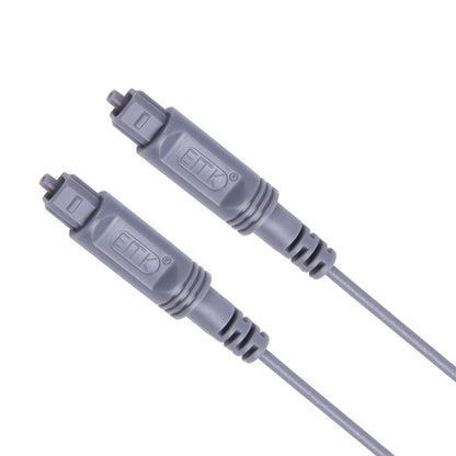 15m EMK OD2.2mm Digital Audio Optical Fiber Cable Plastic Speaker Balance Cable(Silver Grey) - Audio Optical Cables by EMK | Online Shopping South Africa | PMC Jewellery | Buy Now Pay Later Mobicred