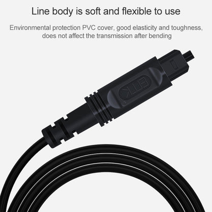 15m EMK OD2.2mm Digital Audio Optical Fiber Cable Plastic Speaker Balance Cable(Silver Grey) - Audio Optical Cables by EMK | Online Shopping South Africa | PMC Jewellery | Buy Now Pay Later Mobicred