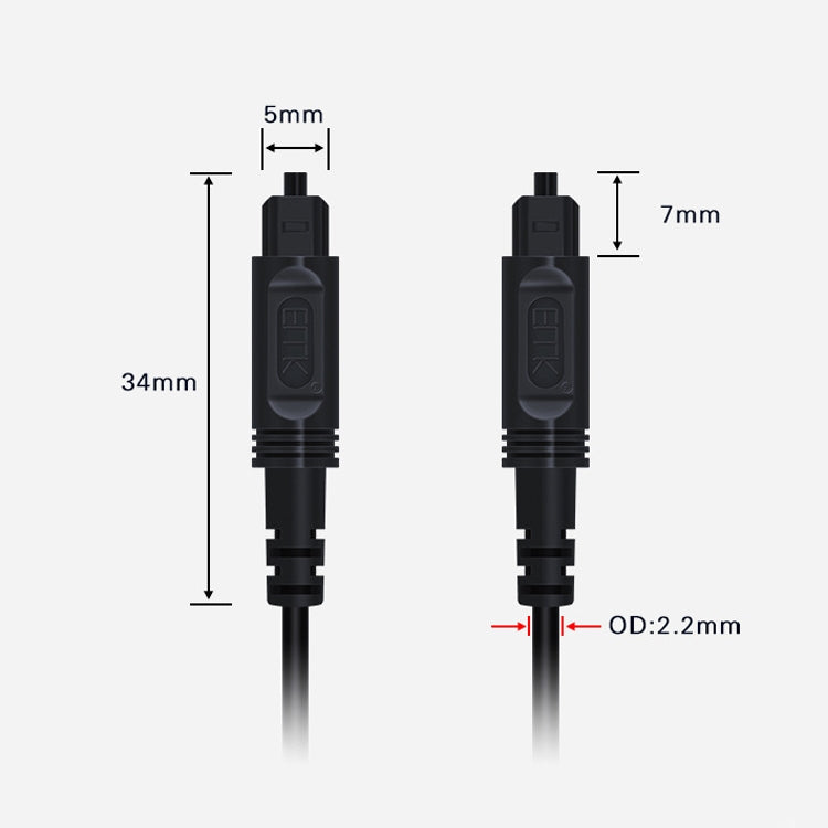 25m EMK OD2.2mm Digital Audio Optical Fiber Cable Plastic Speaker Balance Cable(Sky Blue) - Audio Optical Cables by EMK | Online Shopping South Africa | PMC Jewellery | Buy Now Pay Later Mobicred