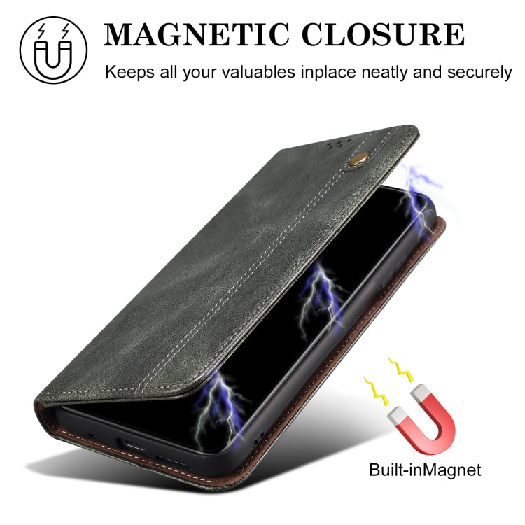 For iPhone 16 Oil Wax Crazy Horse Texture Leather Phone Case(Green) - iPhone 16 Cases by PMC TechLife | Online Shopping South Africa | PMC TechLife | Buy Now Pay Later Mobicred