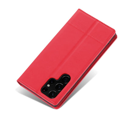 For Samsung Galaxy S24 Ultra 5G AZNS Magnetic Calf Texture Flip Leather Phone Case(Red) - Galaxy S24 Ultra 5G Cases by AZNS | Online Shopping South Africa | PMC Jewellery | Buy Now Pay Later Mobicred