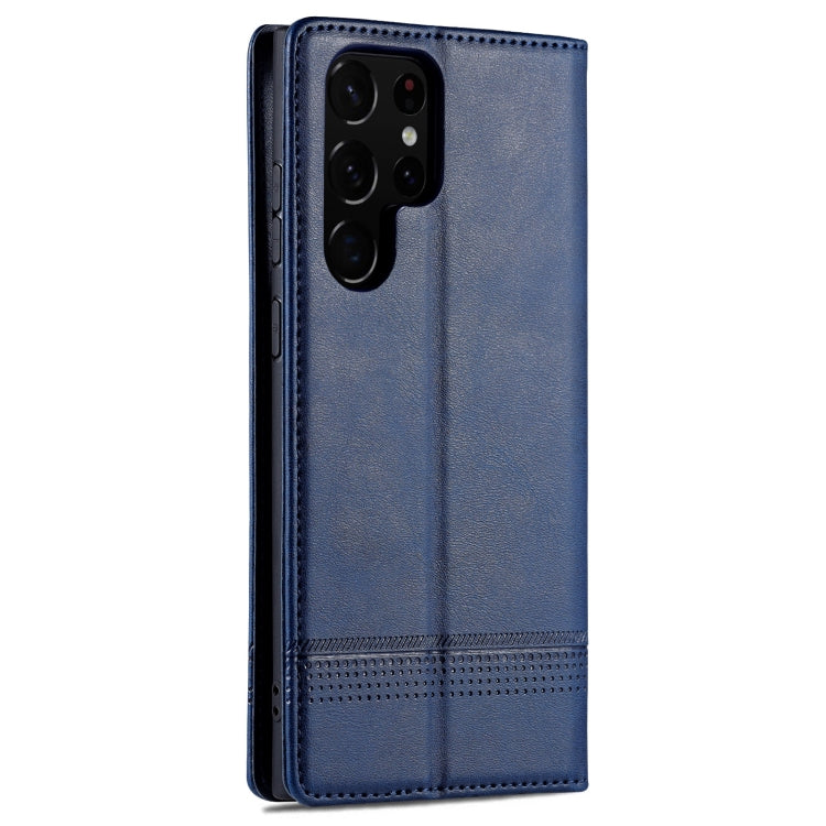 For Samsung Galaxy S24 Ultra 5G AZNS Magnetic Calf Texture Flip Leather Phone Case(Dark Blue) - Galaxy S24 Ultra 5G Cases by AZNS | Online Shopping South Africa | PMC Jewellery | Buy Now Pay Later Mobicred