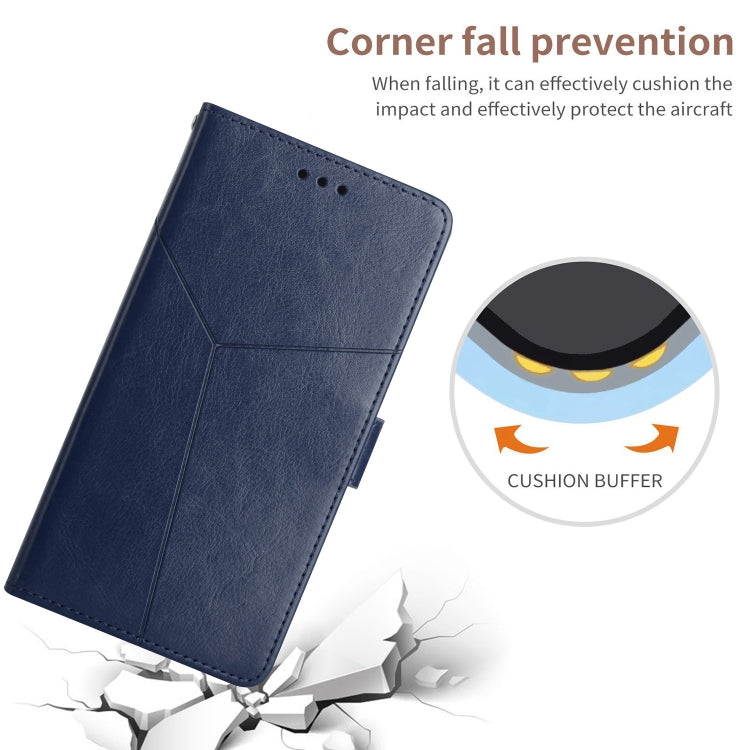 For Google Pixel 9 Pro Y-shaped Pattern Flip Leather Phone Case(Blue) - free shipping - PMC TechLife - Order now!