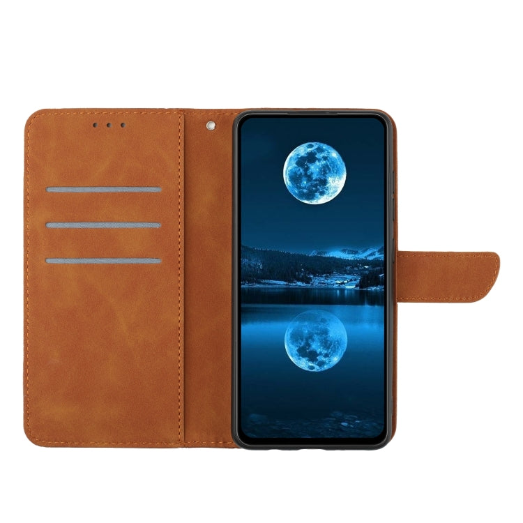 For Google Pixel 9 Pro Stitching Embossed Leather Phone Case(Brown) - Google Cases by PMC Jewellery | Online Shopping South Africa | PMC Jewellery | Buy Now Pay Later Mobicred