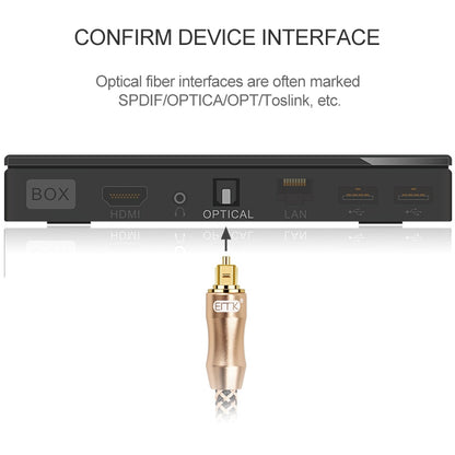 10m EMK OD6.0mm Gold-plated TV Digital Audio Optical Fiber Connecting Cable - Audio Optical Cables by EMK | Online Shopping South Africa | PMC Jewellery | Buy Now Pay Later Mobicred