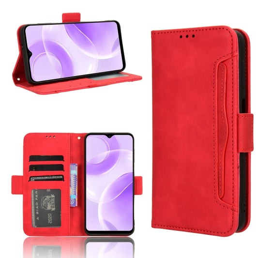 For Ulefone Note 15 Skin Feel Calf Texture Card Slots Leather Phone Case(Red) - Ulefone Cases by PMC Jewellery | Online Shopping South Africa | PMC Jewellery | Buy Now Pay Later Mobicred