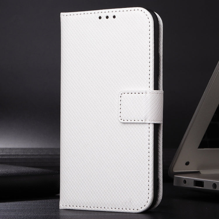 For Blackview A96 Diamond Texture Leather Phone Case(White) - free shipping - PMC TechLife - Order now!