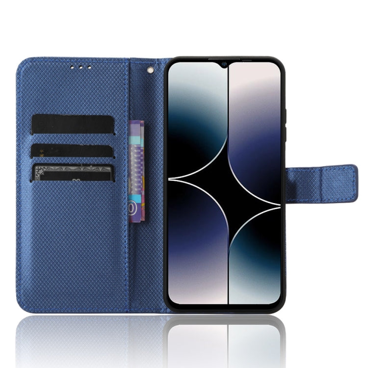 For Ulefone Note 16 Pro Diamond Texture Leather Phone Case(Blue) - Ulefone Cases by PMC Jewellery | Online Shopping South Africa | PMC Jewellery | Buy Now Pay Later Mobicred