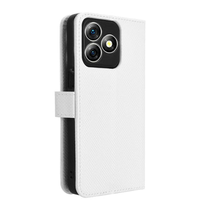 For Ulefone Note 18 Ultra Diamond Texture Leather Phone Case(White) - Ulefone Cases by PMC Jewellery | Online Shopping South Africa | PMC Jewellery | Buy Now Pay Later Mobicred