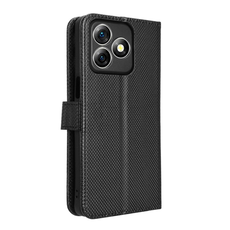 For Ulefone Note 18 Ultra Diamond Texture Leather Phone Case(Black) - Ulefone Cases by PMC Jewellery | Online Shopping South Africa | PMC Jewellery | Buy Now Pay Later Mobicred