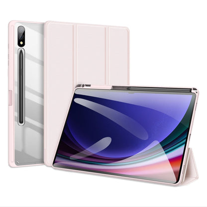 For Samsung Galaxy Tab S10+ DUX DUCIS TOBY Series Antiskid Leather Tablet Case with Sleep / Wake-up Function(Pink) - Tab S10+ Cases by DUX DUCIS | Online Shopping South Africa | PMC Jewellery | Buy Now Pay Later Mobicred