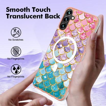 For Samsung Galaxy A34 5G Marble Pattern Dual-side IMD Magsafe TPU Phone Case(Colorful Scales) - Galaxy Phone Cases by PMC Jewellery | Online Shopping South Africa | PMC Jewellery