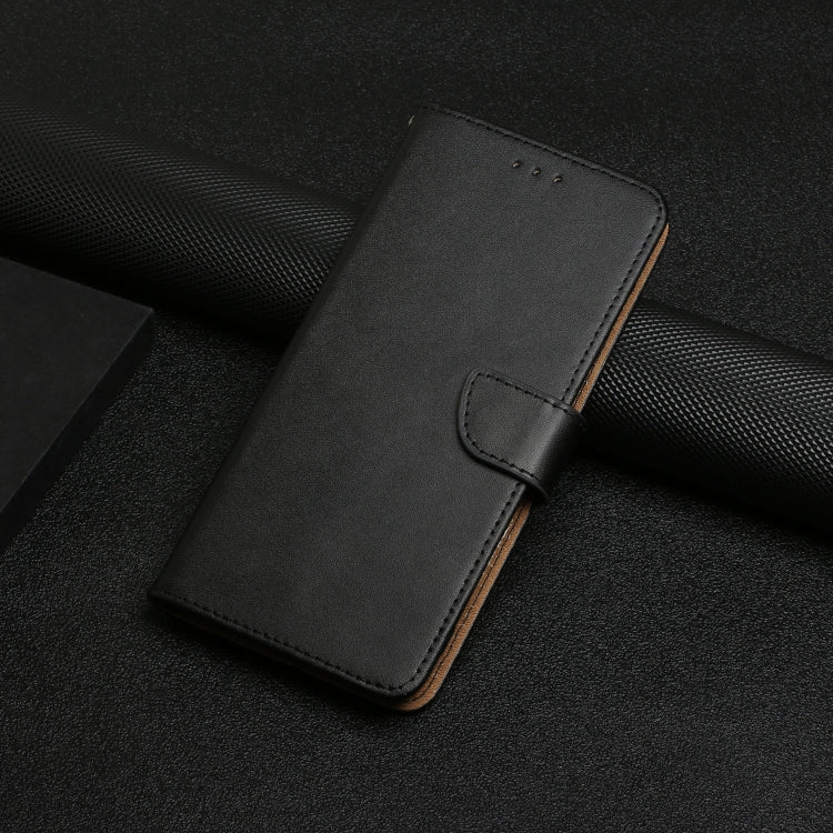 For Google Pixel 9 Pro HT02 Genuine Leather Fingerprint-proof Flip Phone Case(Black) - Google Cases by PMC TechLife | Online Shopping South Africa | PMC TechLife | Buy Now Pay Later Mobicred