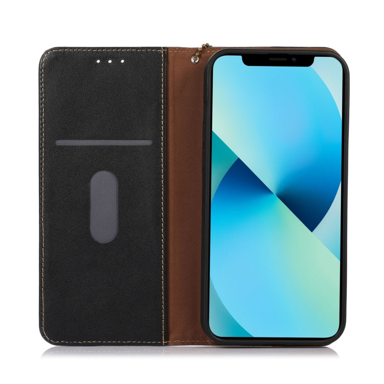 For Honor X6b KHAZNEH Nappa Top Layer Cowhide Leather Phone Case(Black) - Honor Cases by PMC TechLife | Online Shopping South Africa | PMC TechLife | Buy Now Pay Later Mobicred