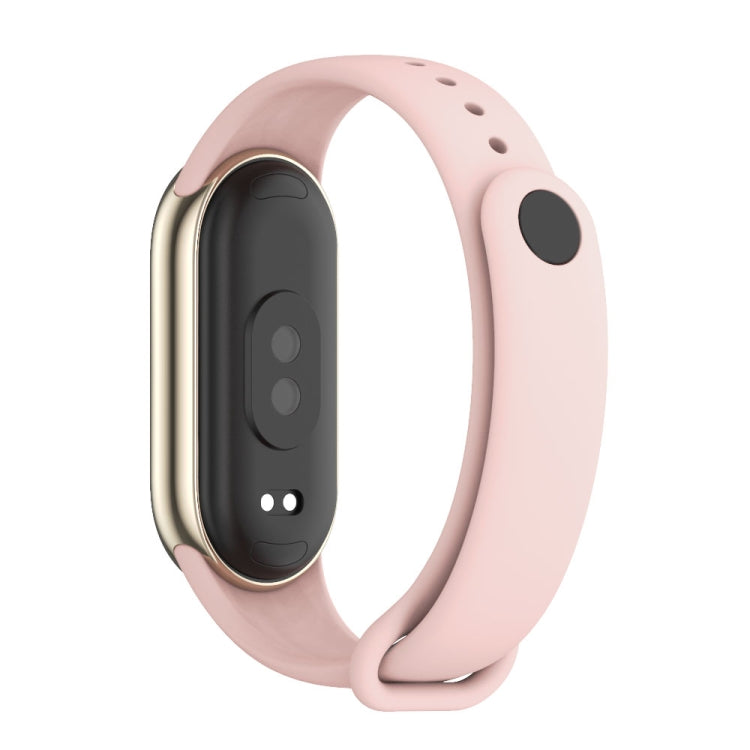 For Xiaomi Smart Band 10 / 9 / 8 Mijobs Solid Color Silicone Watch Band(Pink) - free shipping - PMC TechLife - Order now!