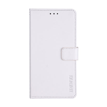 For Realme 11 Pro idewei Crazy Horse Texture Leather Phone Case with Holder(White) - Realme Cases by idewei | Online Shopping South Africa | PMC Jewellery | Buy Now Pay Later Mobicred