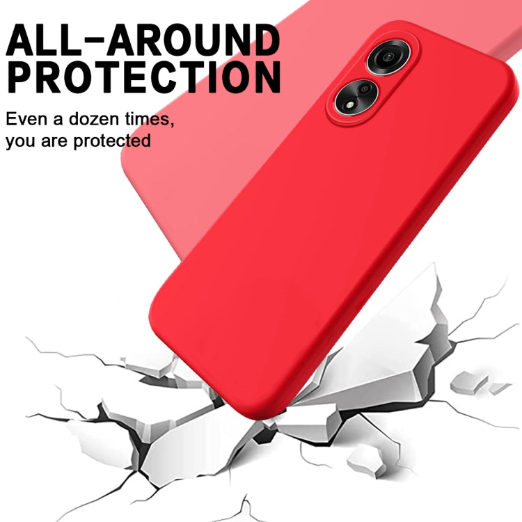 For Honor X5 Plus Pure Color Liquid Silicone Shockproof Phone Case(Red) - Honor Cases by PMC Jewellery | Online Shopping South Africa | PMC Jewellery | Buy Now Pay Later Mobicred