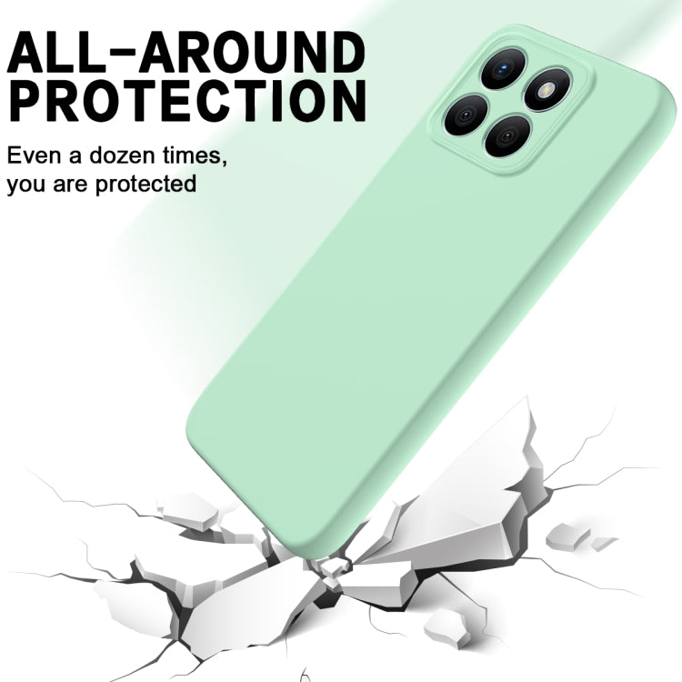 For Honor X8b Pure Color Liquid Silicone Shockproof Phone Case(Green) - Honor Cases by PMC Jewellery | Online Shopping South Africa | PMC Jewellery | Buy Now Pay Later Mobicred