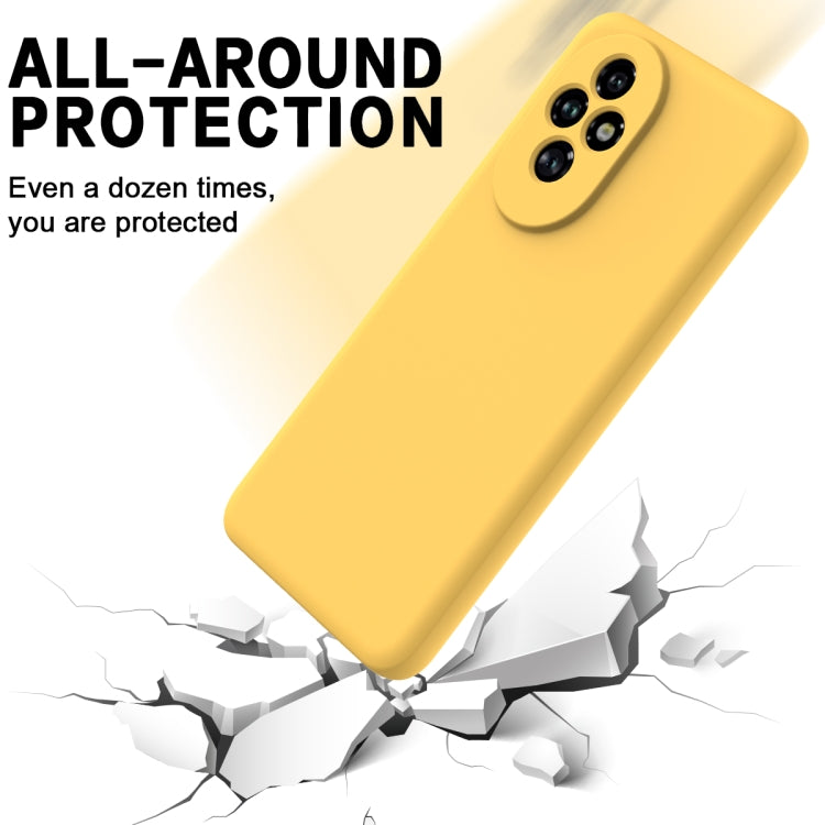 For Honor 200 Solid Color Liquid Silicone Dropproof Full Coverage Phone Case(Yellow) - free shipping - PMC TechLife - Order now!
