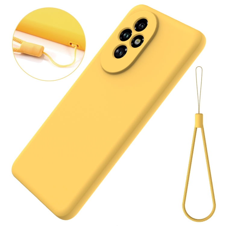 For Honor 200 Solid Color Liquid Silicone Dropproof Full Coverage Phone Case(Yellow) - free shipping - PMC TechLife - Order now!