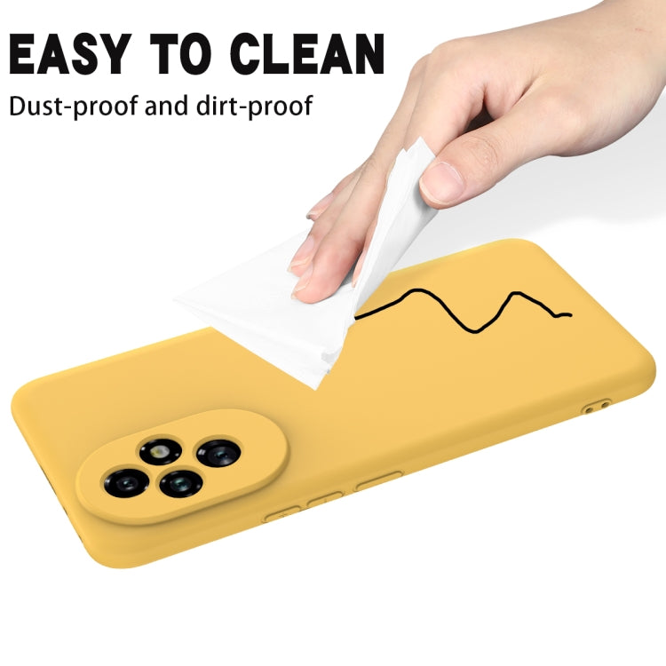 For Honor 200 Solid Color Liquid Silicone Dropproof Full Coverage Phone Case(Yellow) - free shipping - PMC TechLife - Order now!