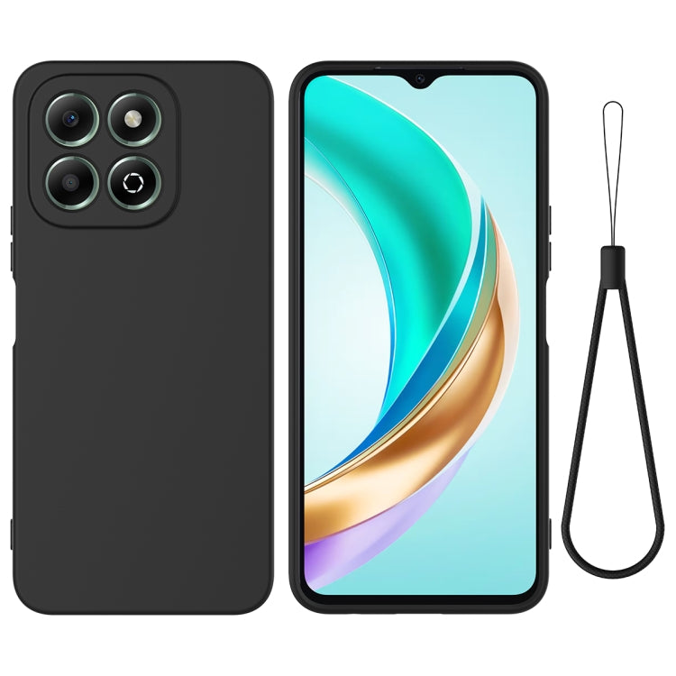 For Honor X6b 4G Solid Color Liquid Silicone Dropproof Full Coverage Phone Case(Black) - free shipping - PMC TechLife - Order now!
