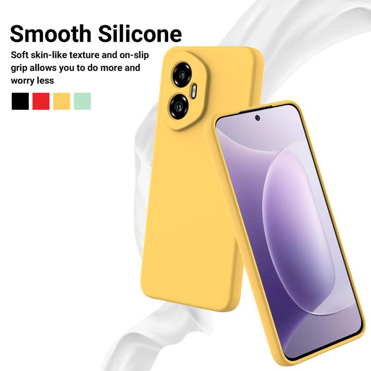 For Honor 300 Solid Color Liquid Silicone Dropproof Full Coverage Phone Case(Yellow) - free shipping - PMC TechLife - Order now!