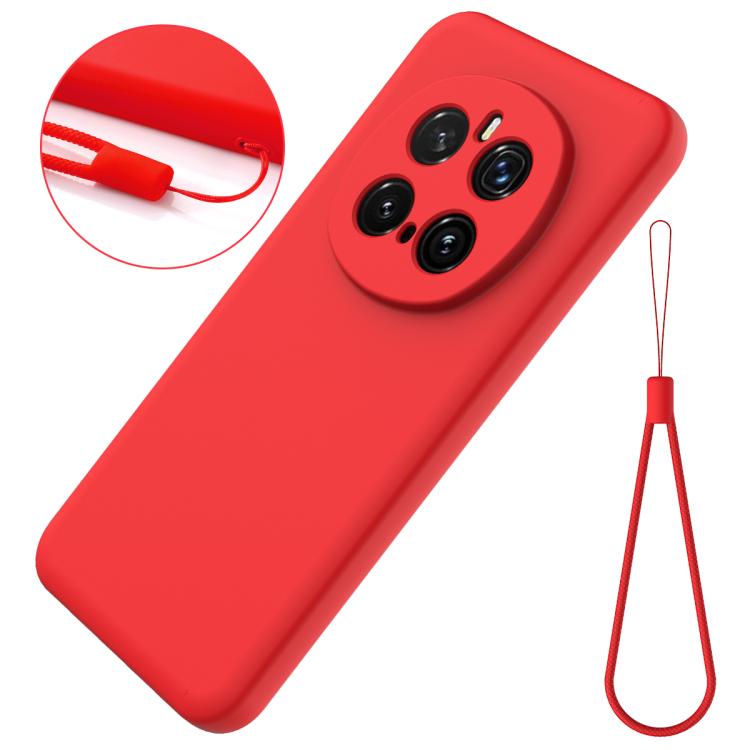 For Honor Magic7 Pro Solid Color Liquid Silicone Dropproof Full Coverage Phone Case(Red) - free shipping - PMC TechLife - Order now!