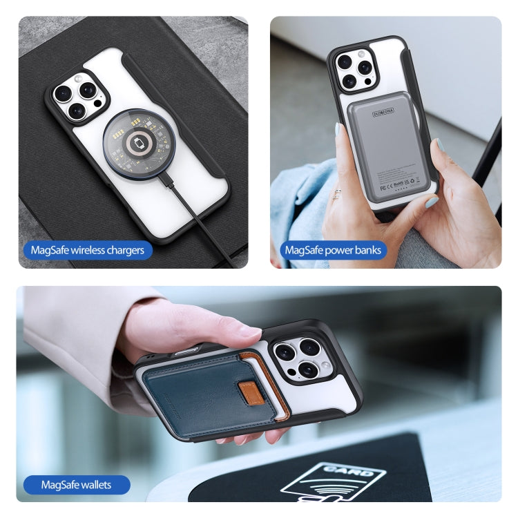 For iPhone 16 Pro DUX DUCIS Skin X Pro Series Magsafe PC + TPU Phone Leather Case(Black) - iPhone 16 Pro Cases by DUX DUCIS | Online Shopping South Africa | PMC TechLife | Buy Now Pay Later Mobicred