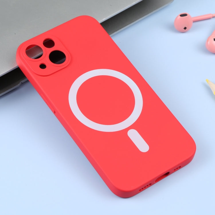 For iPhone 15 Liquid Silicone Magsafe Phone Case(Red) - iPhone 15 Cases by PMC TechLife | Online Shopping South Africa | PMC TechLife