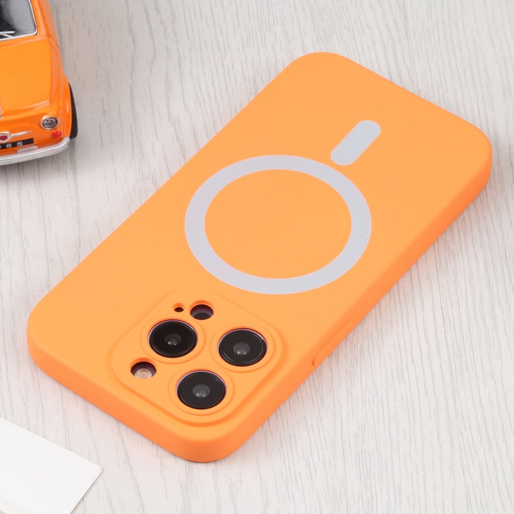 For iPhone 16 Plus Liquid Silicone Magsafe Phone Case(Orange) - iPhone 16 Plus Cases by PMC Jewellery | Online Shopping South Africa | PMC Jewellery | Buy Now Pay Later Mobicred