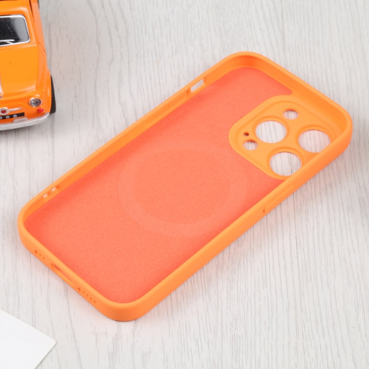 For iPhone 16 Plus Liquid Silicone Magsafe Phone Case(Orange) - iPhone 16 Plus Cases by PMC Jewellery | Online Shopping South Africa | PMC Jewellery | Buy Now Pay Later Mobicred