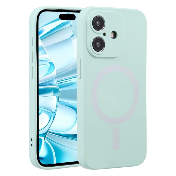 For iPhone 16 Liquid Silicone Magsafe Phone Case(Light Cyan) - iPhone 16 Cases by PMC Jewellery | Online Shopping South Africa | PMC Jewellery | Buy Now Pay Later Mobicred