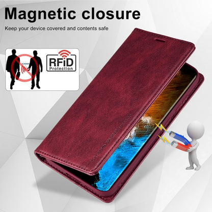 For Samsung Galaxy S24 LC.IMEEKE RFID Anti-theft Leather Phone Case(Red) - Galaxy S24 5G Cases by LC.IMEEKE | Online Shopping South Africa | PMC Jewellery | Buy Now Pay Later Mobicred