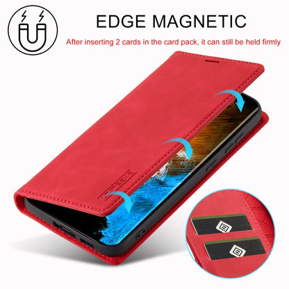 For Samsung Galaxy S24 5G LC.IMEEKE Strong Magnetism Microfiber Leather Phone Case(Red) - Galaxy S24 5G Cases by LC.IMEEKE | Online Shopping South Africa | PMC Jewellery | Buy Now Pay Later Mobicred