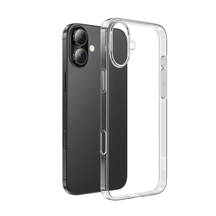 For iPhone 16 Plus hoco Light Series Soft TPU Phone Case(Transparent) - iPhone 16 Plus Cases by hoco | Online Shopping South Africa | PMC Jewellery | Buy Now Pay Later Mobicred