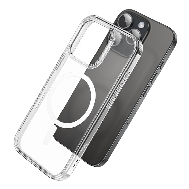 For iPhone 16 Pro Max hoco MagSafe Magnetic Series Airbag Shockproof Phone Case(Transparent) - iPhone 16 Pro Max Cases by hoco | Online Shopping South Africa | PMC Jewellery | Buy Now Pay Later Mobicred