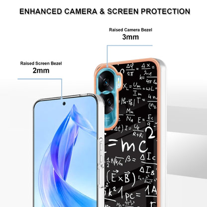 For Honor 90 Lite 5G Electroplating Marble Dual-side IMD Phone Case(Equation) - Honor Cases by PMC Jewellery | Online Shopping South Africa | PMC Jewellery | Buy Now Pay Later Mobicred