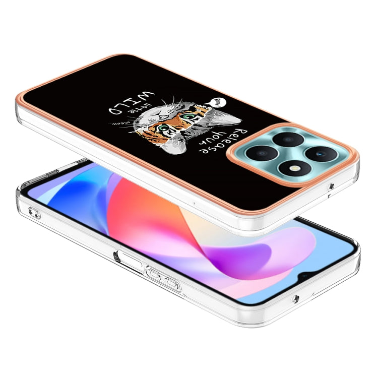 For Honor X6a Electroplating Marble Dual-side IMD Phone Case(Natural Growth) - free shipping - PMC TechLife - Order now!