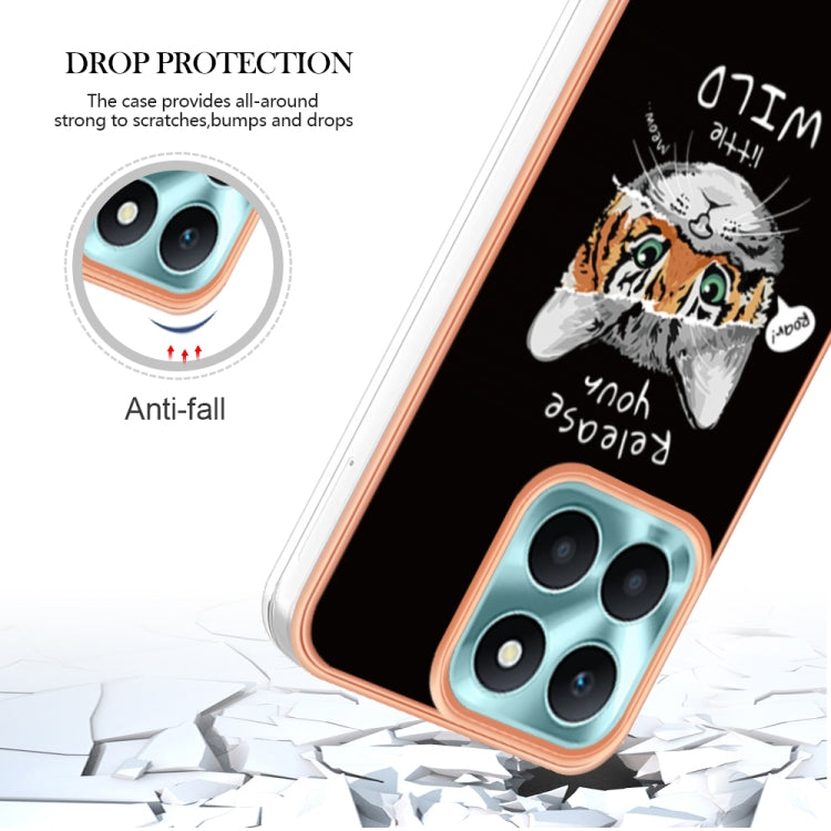 For Honor X6a Electroplating Marble Dual-side IMD Phone Case(Natural Growth) - free shipping - PMC TechLife - Order now!