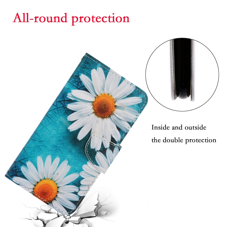 For iPhone 16 Pro 3D Colored Drawing Flip Leather Phone Case(Daisy) - iPhone 16 Pro Cases by PMC Jewellery | Online Shopping South Africa | PMC Jewellery | Buy Now Pay Later Mobicred