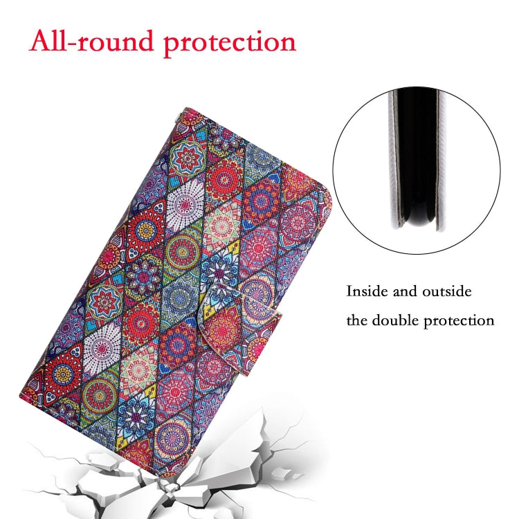 For iPhone 16 Plus 3D Colored Drawing Flip Leather Phone Case(Kaleidoscope) - iPhone 16 Plus Cases by PMC TechLife | Online Shopping South Africa | PMC TechLife | Buy Now Pay Later Mobicred