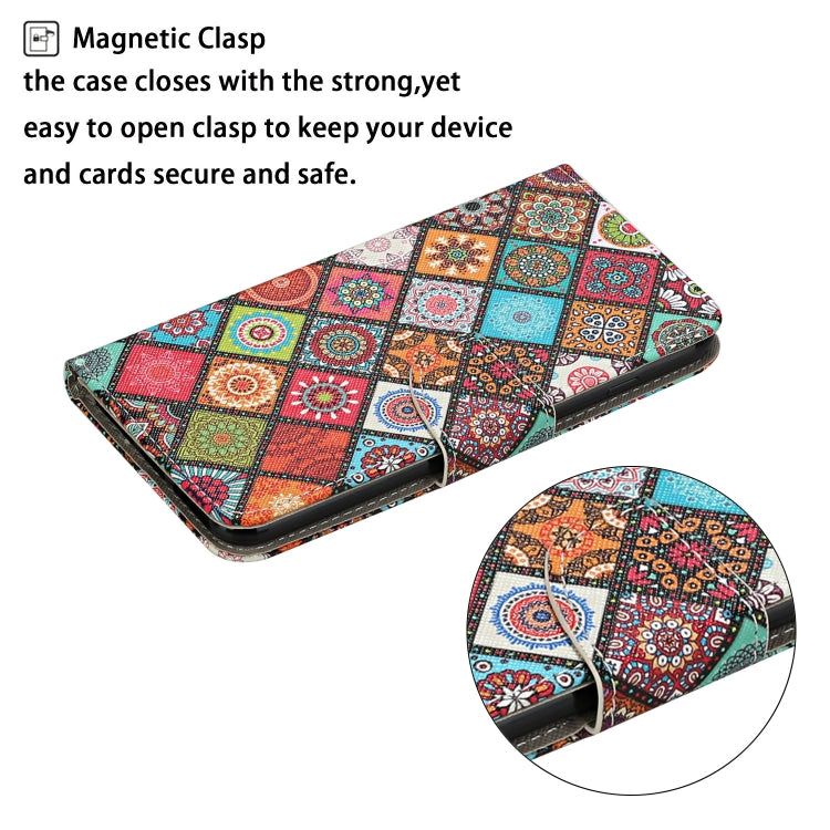 For iPhone 16 3D Colored Drawing Flip Leather Phone Case(Ethnic Totem) - iPhone 16 Cases by PMC TechLife | Online Shopping South Africa | PMC TechLife | Buy Now Pay Later Mobicred