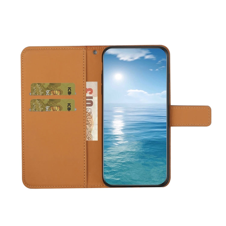 For iPhone 16 Plus Ethnic Style Embossed Pattern Leather Phone Case(Brown) - iPhone 16 Plus Cases by PMC TechLife | Online Shopping South Africa | PMC TechLife | Buy Now Pay Later Mobicred